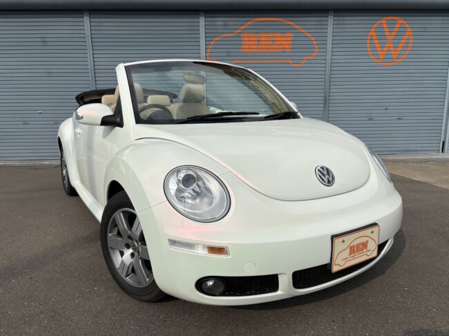 ニュービートルカブリオレ　ピンクパール全塗装